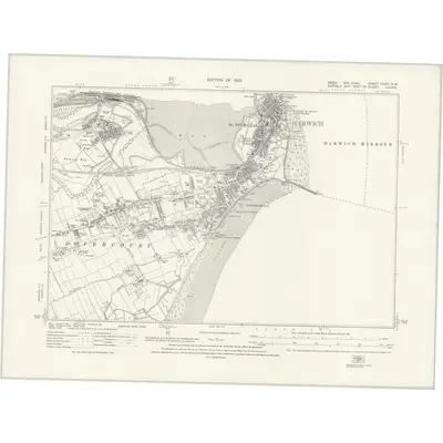 1922 Map of Essex nXXXI.NW, 1925 Print