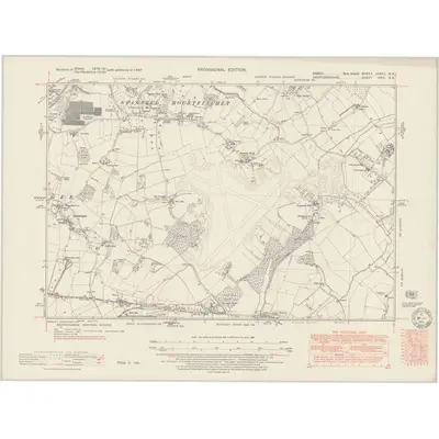 1947 Map of Essex nXXXII.NE, 1950 Print