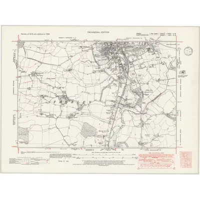 1938 Map of Essex nXXXII.SW, 1946 Print