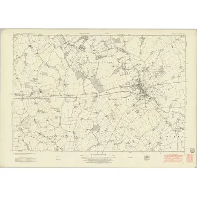 1946 Map of Essex nXXXIII, 1951 Print
