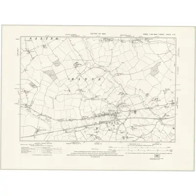 1919 Map of Essex nXXXIV.NE, 1923 Print