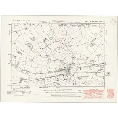 1938 Map of Essex nXXXIV.NE, 1946 Print