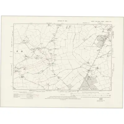 1919 Map of Essex nXXXIV.SE, 1923 Print