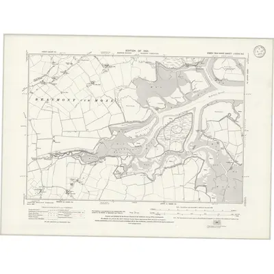 1921 Map of Essex nXXXIX.NE, 1933 Print