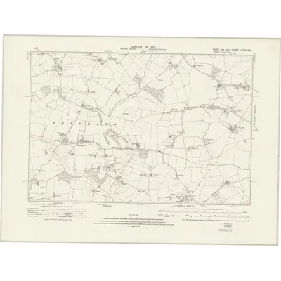 1921 Map of Essex nXXXIX.NW, 1925 Print