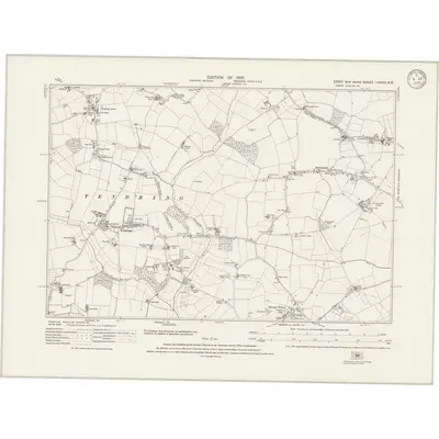 1921 Map of Essex nXXXIX.NW, 1933 Print