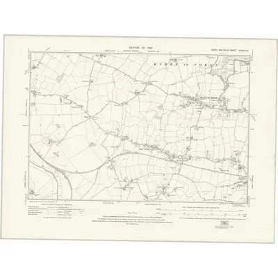 1921 Map of Essex nXXXIX.SE, 1925 Print