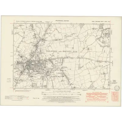 1939 Map of Essex nXXXV.NW, 1951 Print