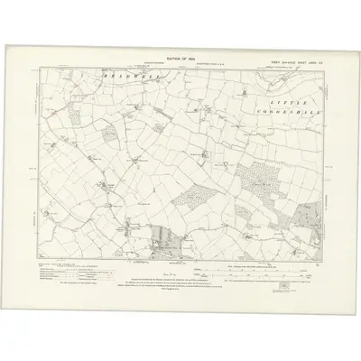 1920 Map of Essex nXXXV.SE, 1924 Print
