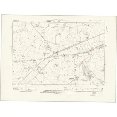 1920 Map of Essex nXXXVI.NE, 1925 Print