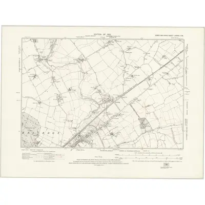1920 Map of Essex nXXXVI.SW, 1925 Print
