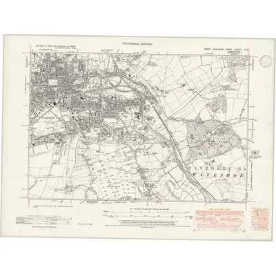 1938 Map of Essex nXXXVII.NE, 1947 Print
