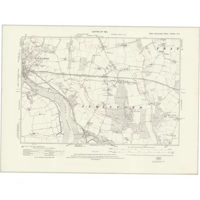 1921 Map of Essex nXXXVIII.SW, 1924 Print