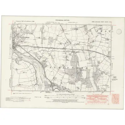 1938 Map of Essex nXXXVIII.SW, 1946 Print
