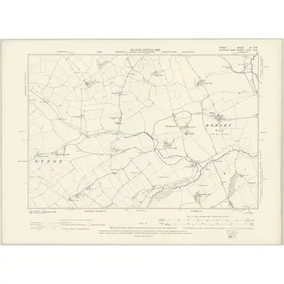 1896 Map of Essex VI.SW, 1898 Print