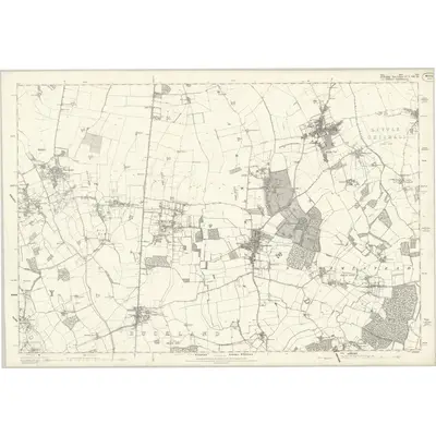1877 Map of Essex VII, 1880 Print