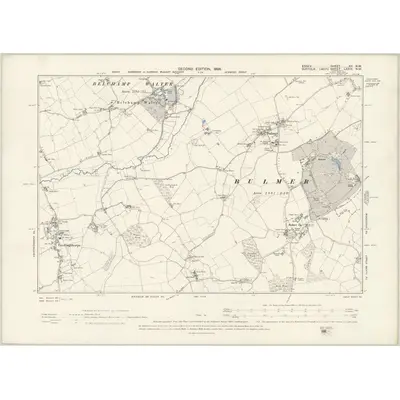 1896 Map of Essex XII.NW, 1898 Print