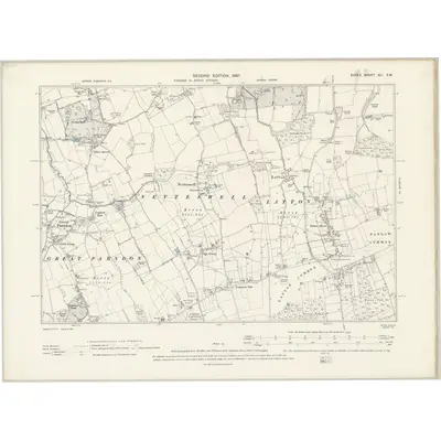 1895 Map of Essex XLI.SW, 1897 Print
