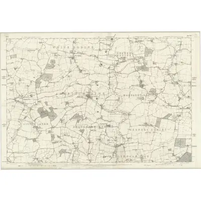 1874 Map of Essex XLII, 1881 Print