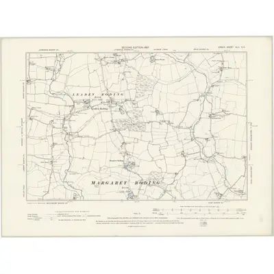 1895 Map of Essex XLII.NE, 1897 Print