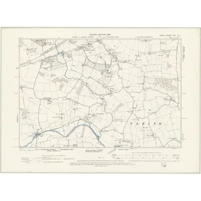 1895 Map of Essex XLIV.SE, 1897 Print