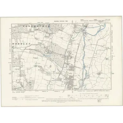 1895 Map of Essex XLIX.NW, 1898 Print