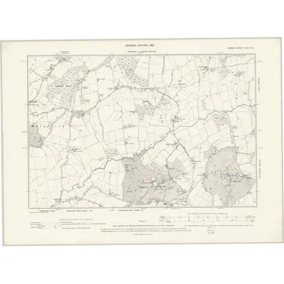 1895 Map of Essex XLIX.SE, 1897 Print