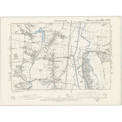 1895 Map of Essex XLIX.SW, 1899 Print