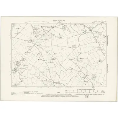1895 Map of Essex XLV.NE, 1898 Print
