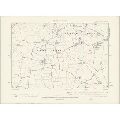 1895 Map of Essex XLV.SE, 1897 Print