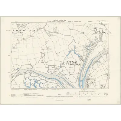 1895 Map of Essex XLVI.NE, 1898 Print
