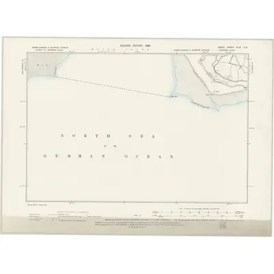 1896 Map of Essex XLVII.SE, 1898 Print