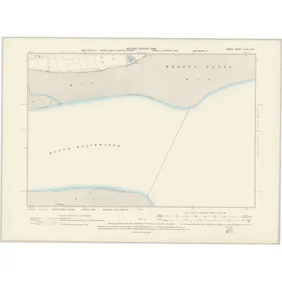 1895 Map of Essex XLVII.SW, 1898 Print