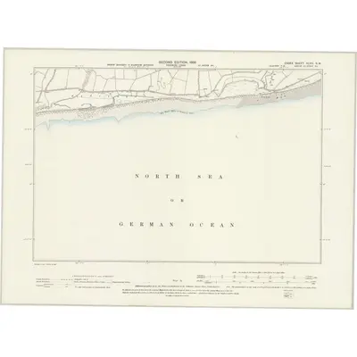 1896 Map of Essex XLVIII.SW, 1898 Print