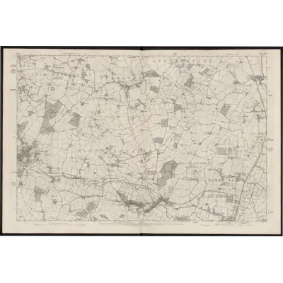 1876 Map of Essex XVII, 1881 Print