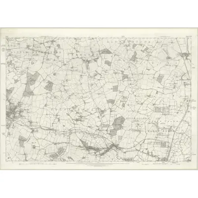 1876 Map of Essex XVII, 1881 Print