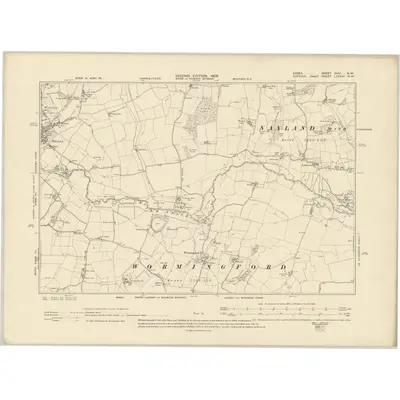1896 Map of Essex XVIII.NW, 1905 Print