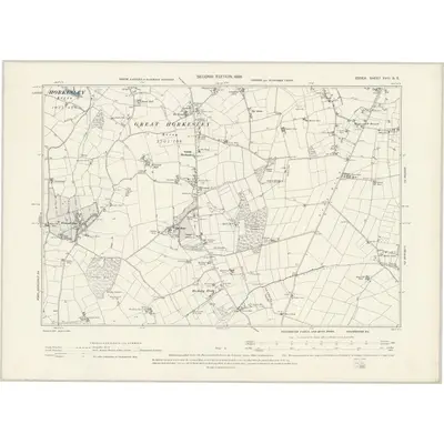 1896 Map of Essex XVIII.SE, 1898 Print