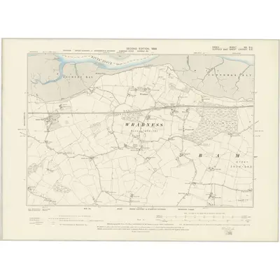 1896 Map of Essex XX.SE, 1898 Print