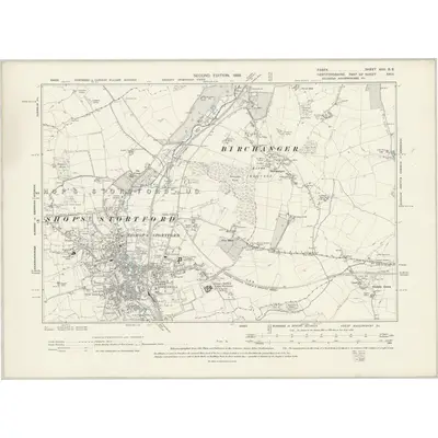1896 Map of Essex XXII.SE, 1898 Print