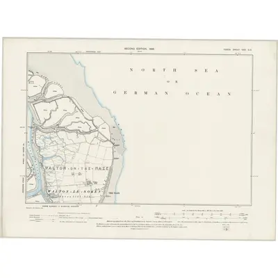 1896 Map of Essex XXX.SE, 1898 Print
