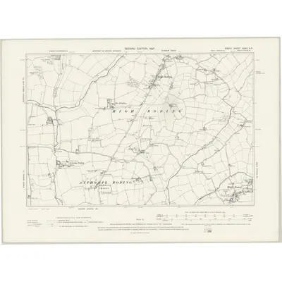 1895 Map of Essex XXXII.SE, 1897 Print