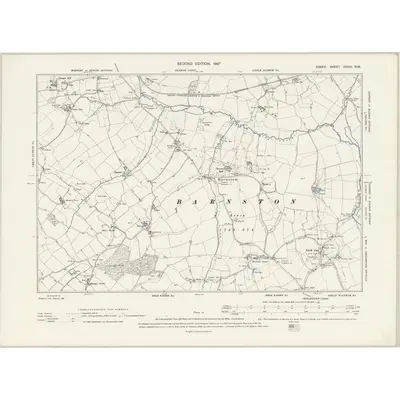 1895 Map of Essex XXXIII.NW, 1897 Print