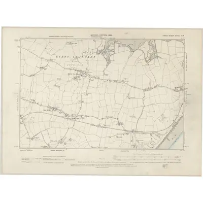 1896 Map of Essex XXXIX.NW, 1898 Print