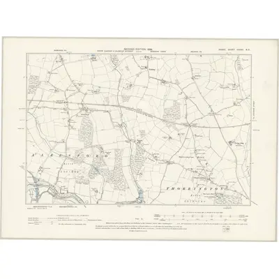 1895 Map of Essex XXXVII.NE, 1898 Print