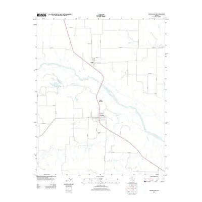 2012 Map of Estelline, 2012 Print