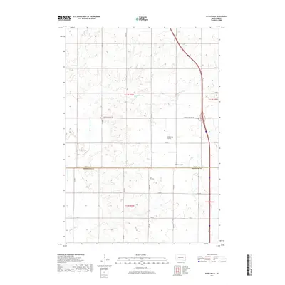 2017 Map of Estelline SE, 2017 Print