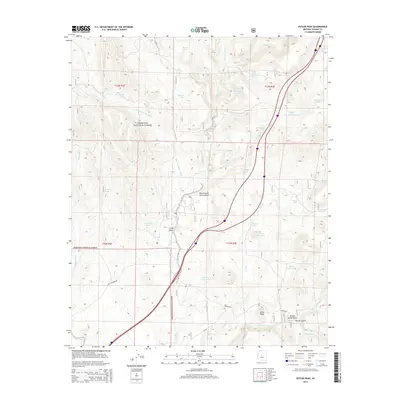 2014 Map of Estler Peak, 2014 Print