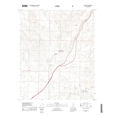 2018 Map of Estler Peak, 2018 Print