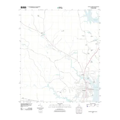2011 Map of Eufaula North, 2011 Print